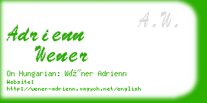 adrienn wener business card